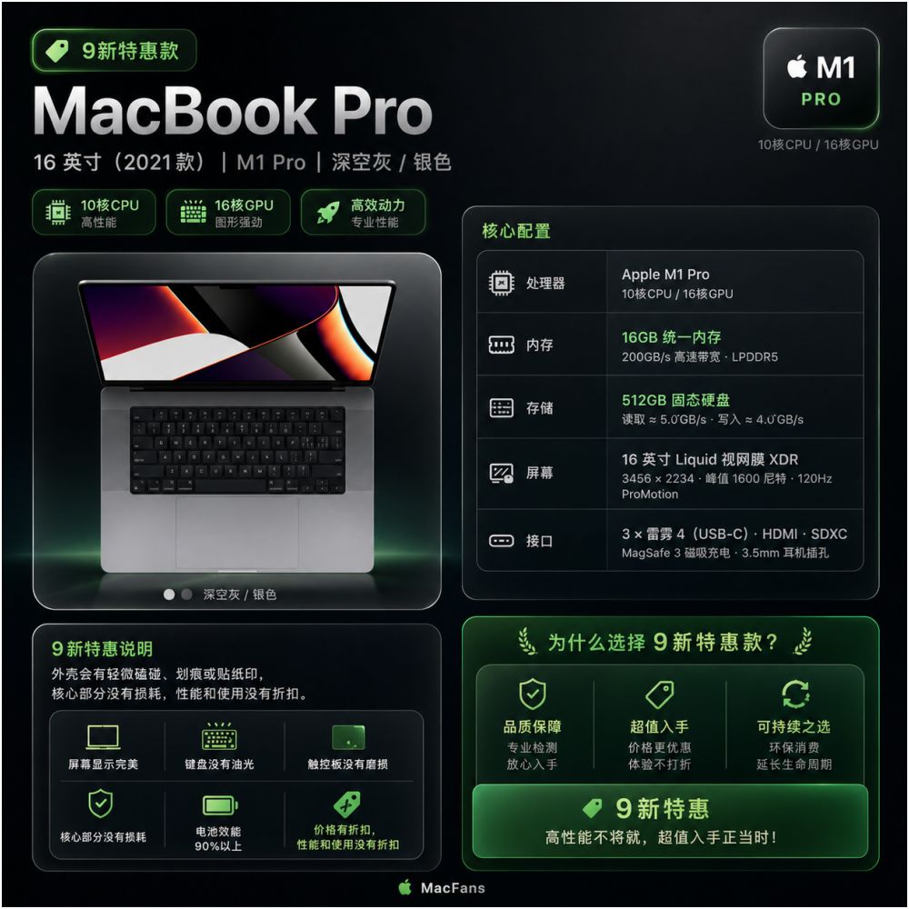 Apple MacBook Pro 16 inch Apple laptop 2026 new i9 independent display M1M2Max3Pro
