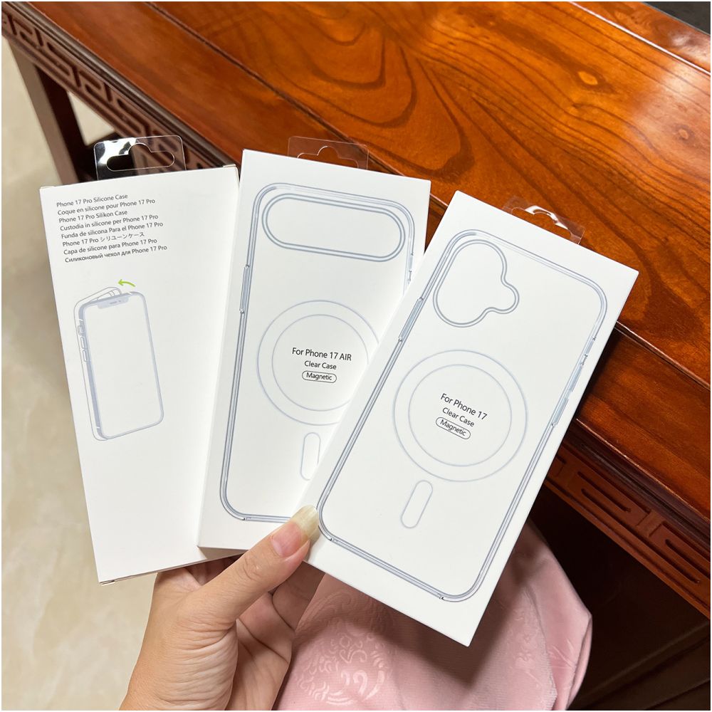 Fundas al por mayor para iPhone 16 funda magn tica Apple 17 Pro Max Crystal Hole funda para m vil Magsafe transparente 15 funda para tel fono 12 image 3