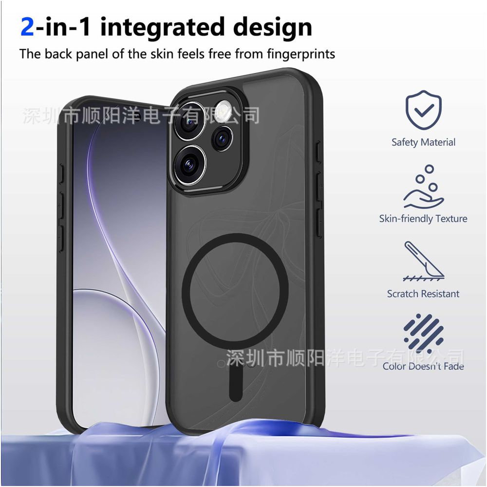 Magnetic case compatible with OPPO Reno15 14 13 12 Pro Max F12Fs 4G 5G drop proof protective case image 1