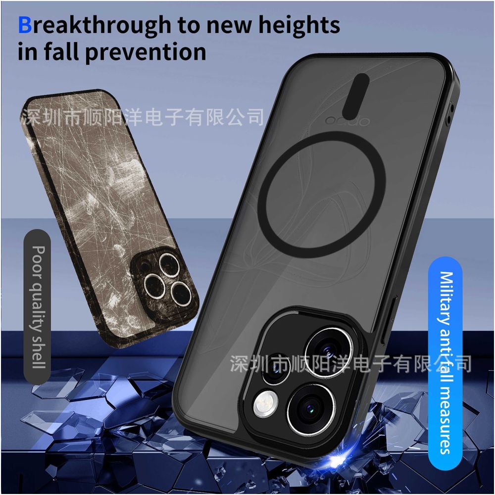 Magnetic case compatible with OPPO Reno15 14 13 12 Pro Max F12Fs 4G 5G drop proof protective case image 3