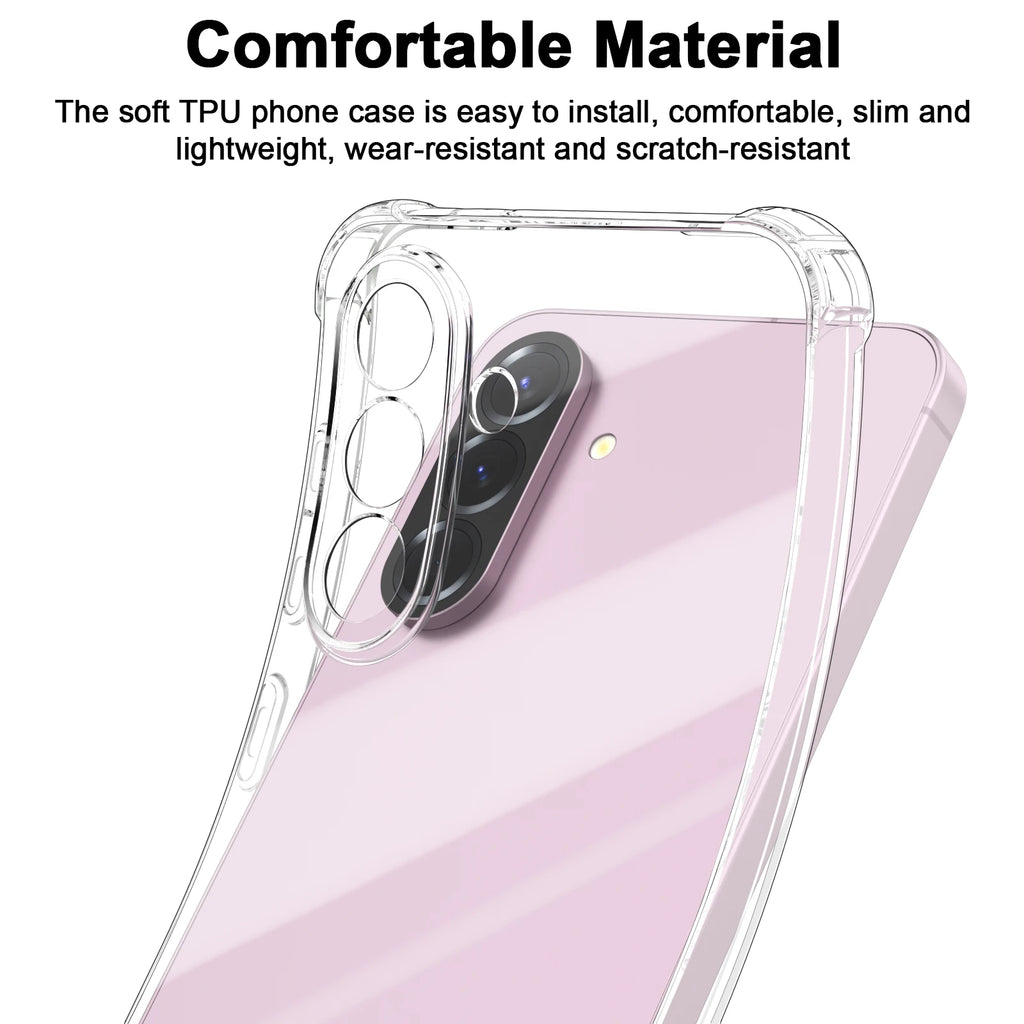 Transparent Phone Case For Samsung Galaxy A56 5G Shockproof Protective Cover For Samsung Galaxy A56 5G Shell Fundas