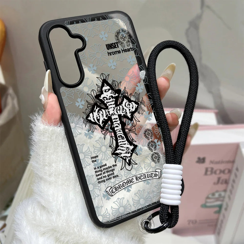 Bow Transparent Phone Case For Samsung Galaxy S25 Ultra S26 Ultra S25 For Samsung S26 S24FE 5G S23 S24 S23 FE Case Cover Plastic