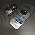 Cool Racing Style Lines Phone Case For iPhone 17 16 15 14 13 12 11 Pro Xs Max Mini 8 7 Plus X XR Air 16e 17e Silver IMD Cover