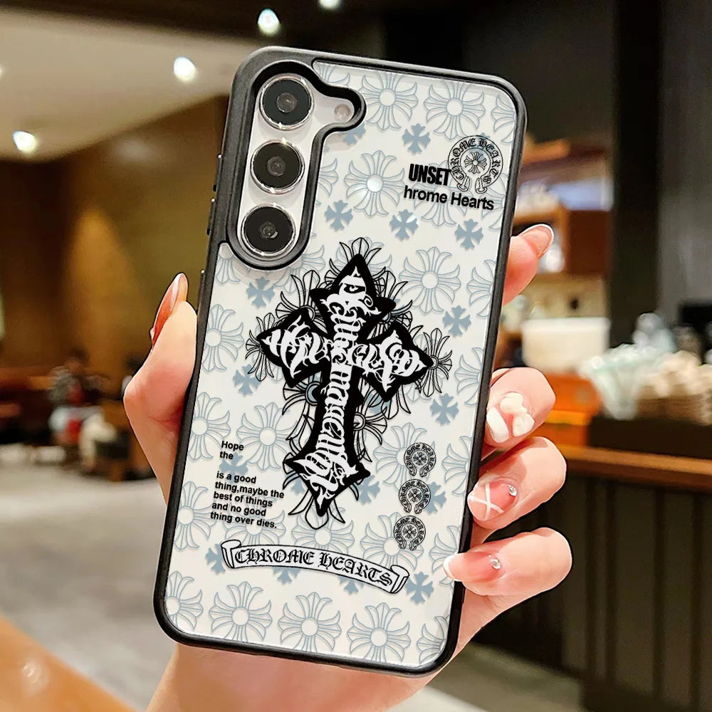 Bow Transparent Phone Case For Samsung Galaxy S25 Ultra S26 Ultra S25 For Samsung S26 S24FE 5G S23 S24 S23 FE Case Cover Plastic